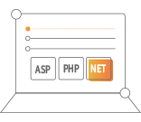 支持ASP、PHP、.Net等多種語(yǔ)言開發(fā)